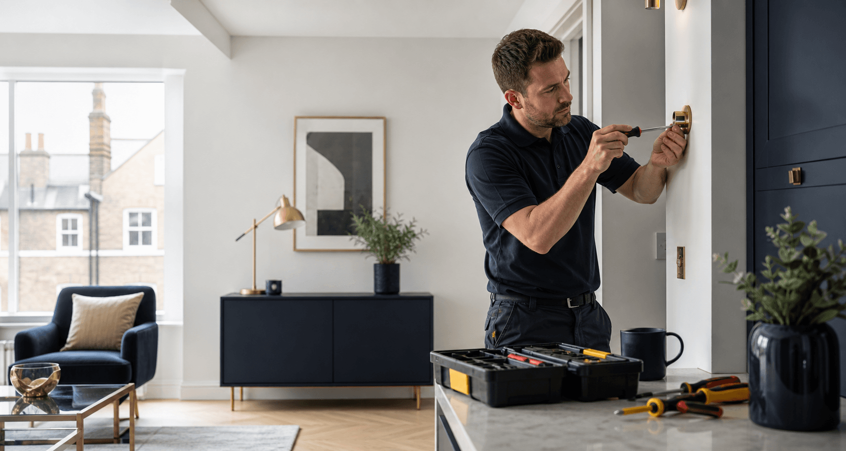 Urban Fix technician completing a premium property repair